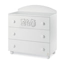 Comò Fasciatoio in Legno Italbaby Happy Family Bianco