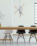 Lampada a Sospensione da Interno  E27 in Metallo Nero Opaco