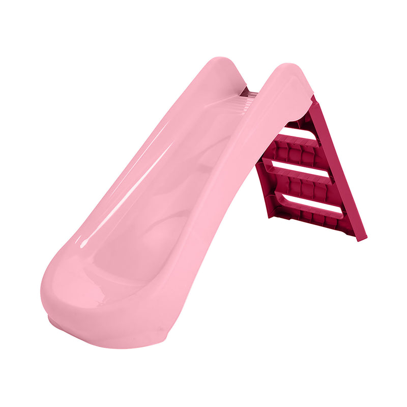 Scivolo per Bambini Pieghevole a 3 Gradini Rosa