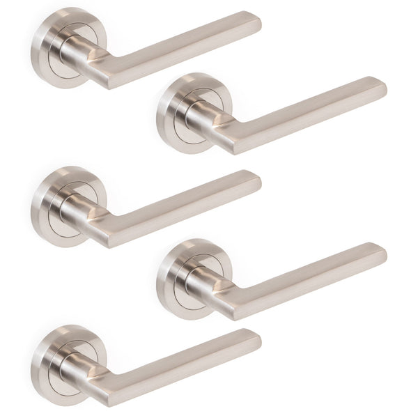 acquista Perth Griffe für Innentüren Ø50 mm Aluminium und Zamak Satin Nickel 5 Sets Emuca