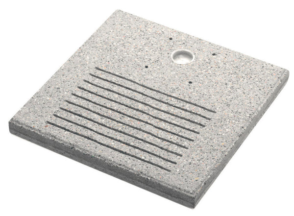 prezzo Base Quadrata 40x40x4 cm per Fontane con Ghiera Grande in Cemento Belfer 42/BSE/7 Grigio