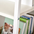 Scrivania da Ufficio 120x60x76 cm in Legno e Acciaio Bianco