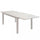 Tisch Formentera 160/240x90x75 h cm aus taubengrauem Aluminium