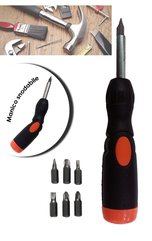 online Handschrauber mit 7 auswechselbaren Bits