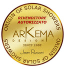 Doccia Solare da Esterno Giardino 26L Miscelatore e Lavapiedi Arkema New Happy Cherry