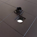 Tavolo Dallas 80x80x74 h cm in Wicker Marrone