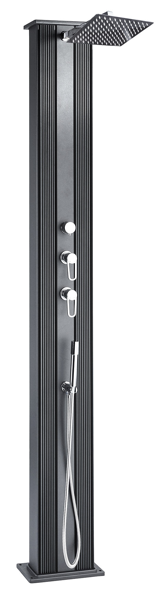 online Hybrid Solar Gartendusche 40L Anthrazit Mischer und Fußwascher