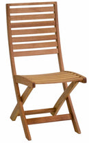 Sedia da Giardino Pieghevole in Legno Naturale Nanchino