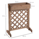 Fioriera da Giardino 68x30x85,5 cm in Legno 