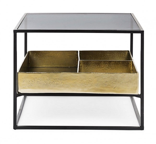 Tavolino 62x62x50h cm con Contenitore Mavila