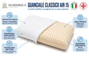Guanciale Memory Foam Forato Ergonomico 72x42 cm - H 15 cm  Sostegno Medio Dormidea Classico Air