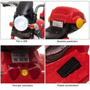 Moto Elettrica per Bambini 6V Rossa