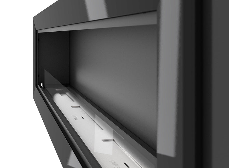 Camino a Bioetanolo da Parete 180x49 cm  Frame 1800 Bianco