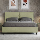 Letto Matrimoniale Mados Tè verde Varie Misure