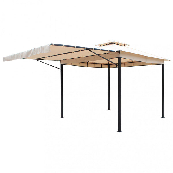 prezzo Pavillon Antigua 3,3 x 3,3 m in anthrazitfarbenem Stahl