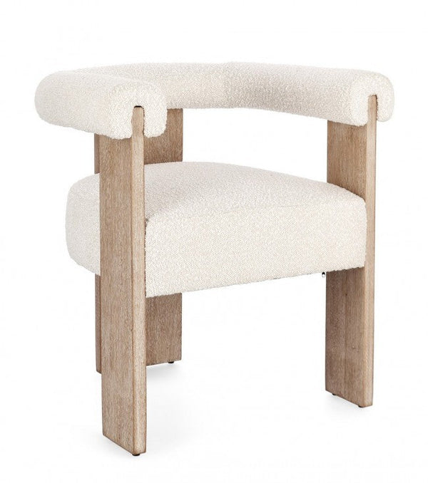 Sedia 70x60x71 cm Agape in Bouclè Naturale/Naturale prezzo