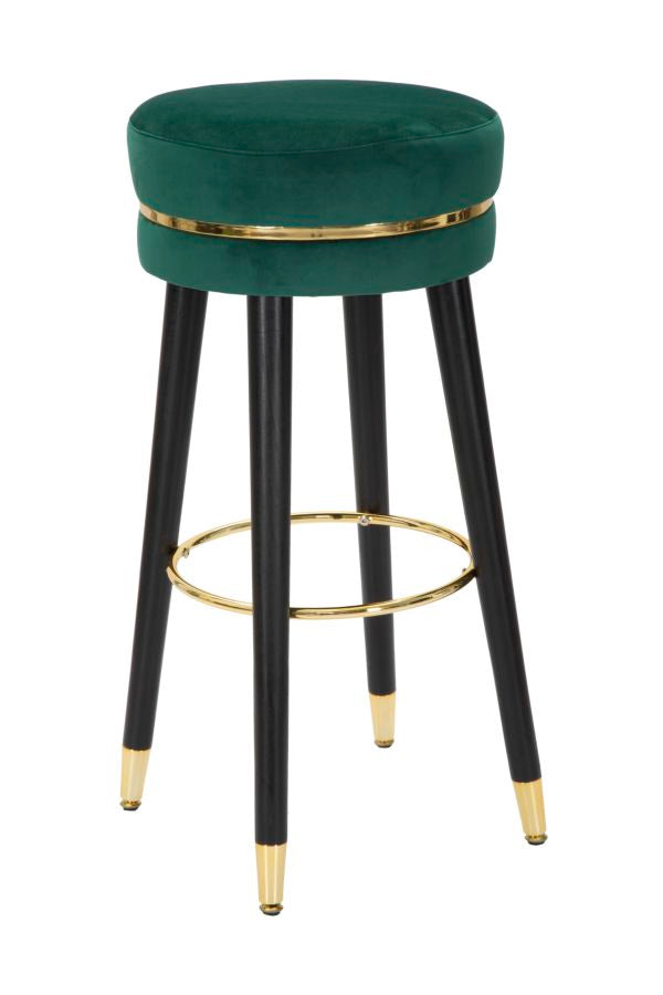 prezzo Barhocker Paris Ø35x74 cm aus Holz und grünem Samtstoff