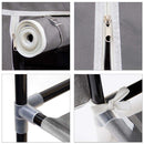 Scarpiera Salvaspazio 10 Ripiani 45 Paia Scaffale Acciaio e Tessuto TNT Grigio