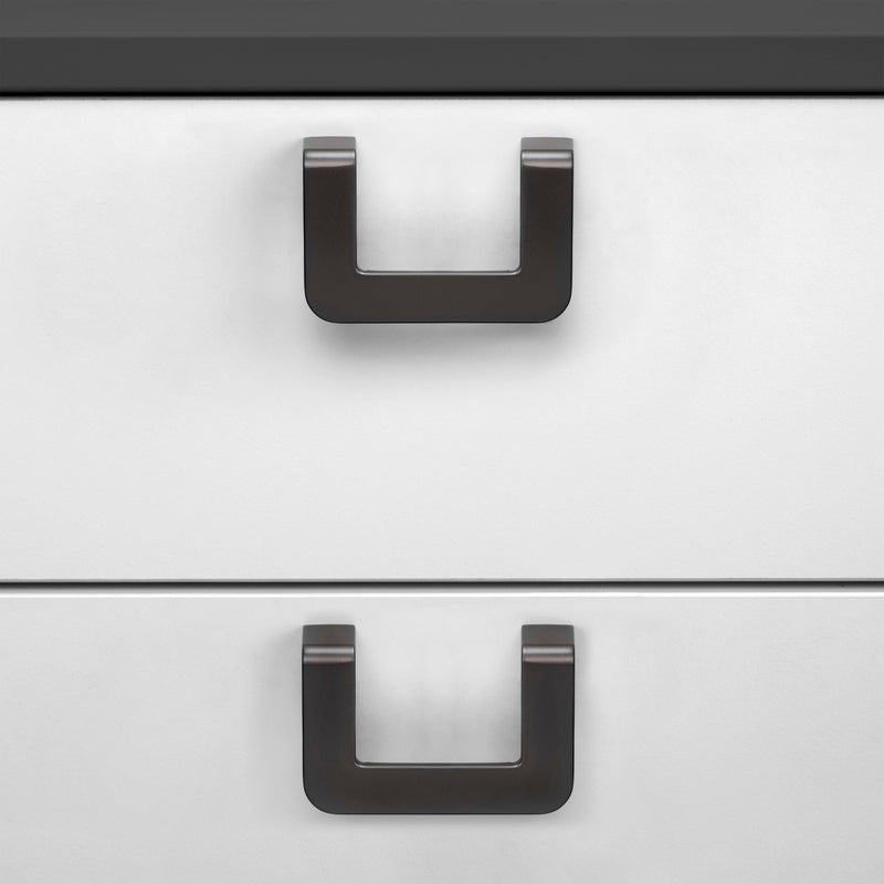 Maniglie per Mobile Interasse 64 mm Zama Colore Titanio 10 Pezzi Emuca