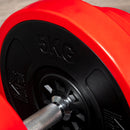 Set Manubri Palestra con Pesi da 40 kg 45x26x26 cm in Metallo e Sabbia di Ferro Rossa