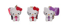 Set 24 Portachiavi Hello Kitty 3D in Silicone per Bambini Varie Colorazioni
