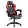 Sedia da Gaming Ergonomica in Similpelle Rosso/Nera