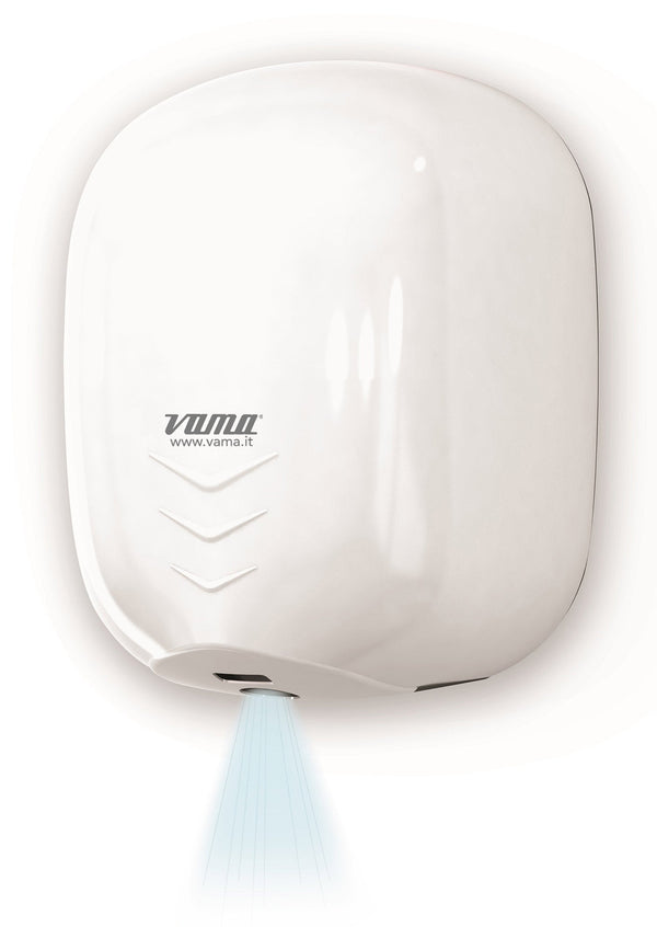 Vama Stream Dry UV ABS Weißes Polypropylen Händetrockner mit Fotozelle 1100W prezzo