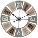 Orologio da Parete “Ingranaggi” Ø60 cm in Mdf Multicolor