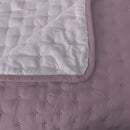 Trapuntino Estivo Effetto Water Washed in Microfibra Elderberry e Orchid Varie Misure