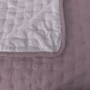 Trapuntino Estivo Effetto Water Washed in Microfibra Elderberry e Orchid Varie Misure
