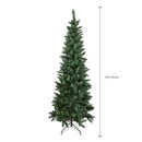 Albero di Natale Artificiale H210 cm Abete Douglas Slim 669 Tips Verde