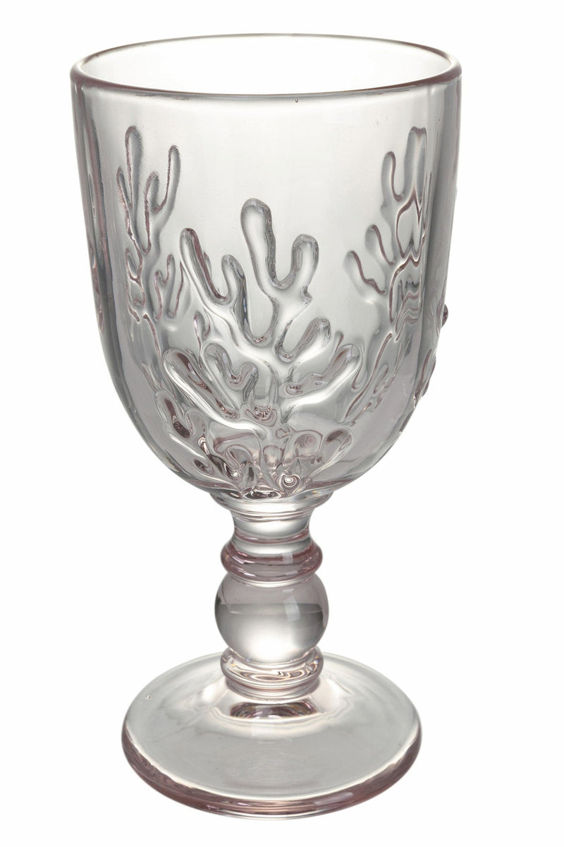 Set 6 Calici in Vetro 340 ml Villa d'Este Home Tivoli Coral Provence