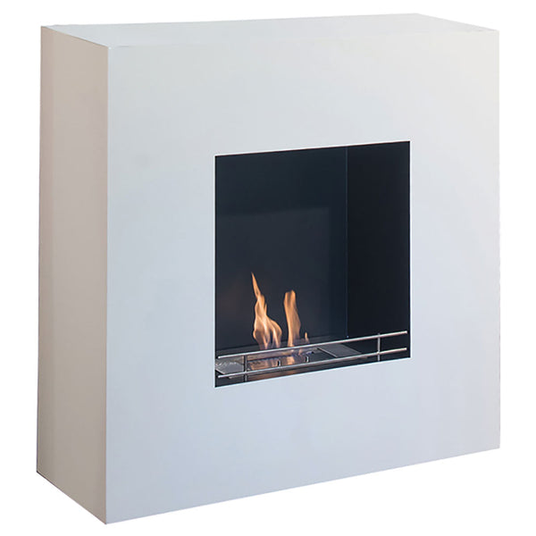 sconto Bioethanol Bodenkamin 112x112 cm Karlsen Milano Weiß