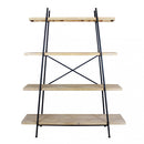 Mobile  Bennett 145x44x176 h cm in Metallo Nero