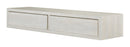Mensola da Parete con 2 Cassetti 88,2x13,4x23,7 cm in Fibra di Legno Domino Maxi Rovere Sbiancato