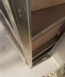 Scaffale a Incastro RAKO 100x40x187 cm 5 Ripiani Portata 150 kg in Metallo Zincato  