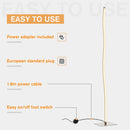 Lampada a LED da Terra a Stelo 144 cm 12W Bianco Caldo Argento