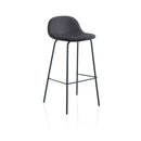 Set 2 Sgabelli 42x43x91,5 cm in Tessuto Nero