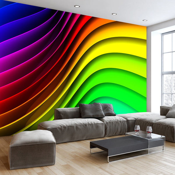 Aufkleber - Rainbow Waves Wallpaper Erroi acquista