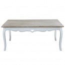 Tavolino Cuore 110x48x59 h cm in Legno di paulownia Bianco