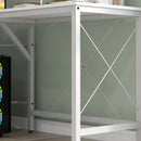 Scrivania Angolare Piedini Regolabili 150x150x76 cm Bianca  