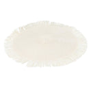 Set 4 Tovagliette con Frange Ø38x0,3 cm  in Carta effetto Juta VdE Tivoli 1996 Shades of Chocolate