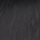 Tavolo Allungabile Piano Rotante 140-180x90x77 cm in Ceramica Effetto Marmo Nero