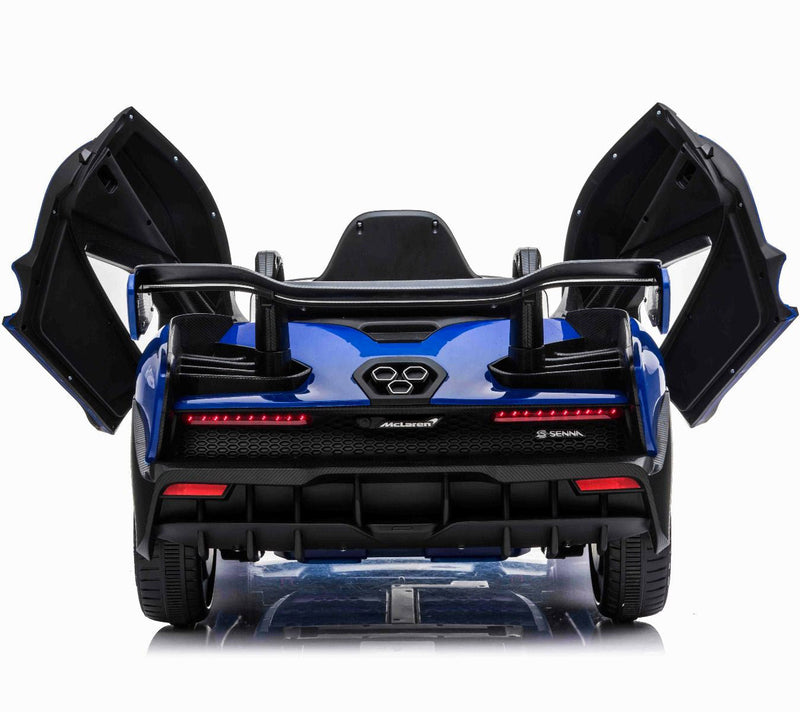 Macchina Elettrica per Bambini 12V con Licenza McLaren Senna Blu
