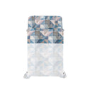 Set Lenzuola Singolo con Stampa Sopra Sotto e Federa Linea River Sepik Blue 