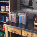 Set 6 Contenitori Rettangolari 37x26x31 cm in Plastica Keter Box S Trasparente