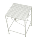 Set 3 Portapiante Quadrati per Giardino e Balcone in Metallo Milena Bianco