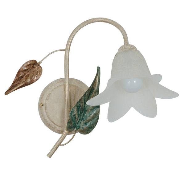 Wandlampe 1xE14 gealterter Rahmen Glasstroh E-Energy Giorgia online