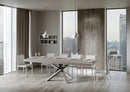 Tavolo Allungabile 200/460x90 cm Volantis Premium Cashmere Gambe Multicolore 4/C      