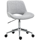Sedia Poltrona Operativa da Ufficio in Tessuto  Grigio Chiaro